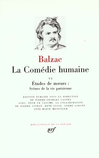 La Comédie humaine Tome 6 : Etudes de moeurs