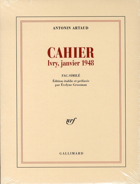 Cahier. Ivry, janvier 1948