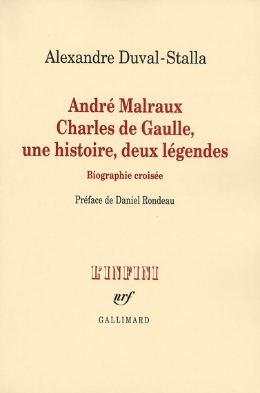 André Malraux, Charles de Gaulle, une histoire, deux légendes. Biographie croisée