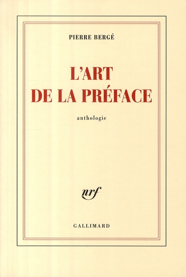 L'ART DE LA PREFACE