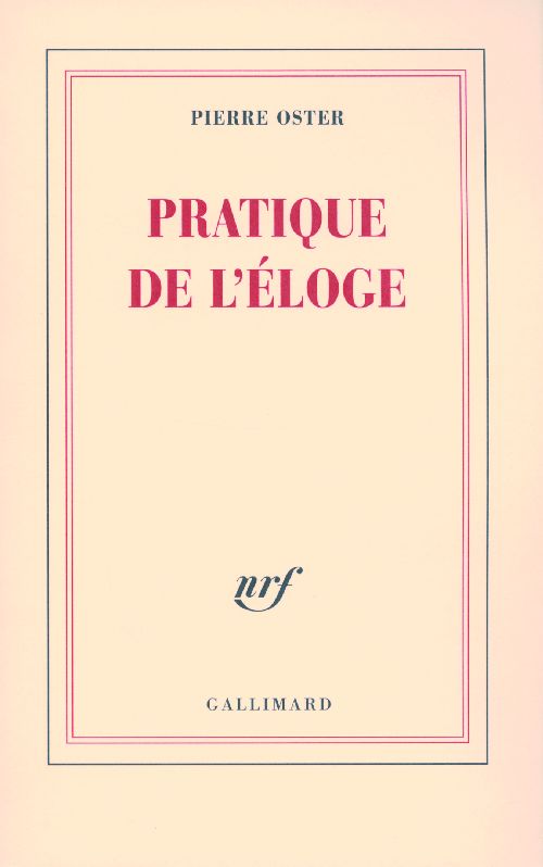 Pratique de l'éloge