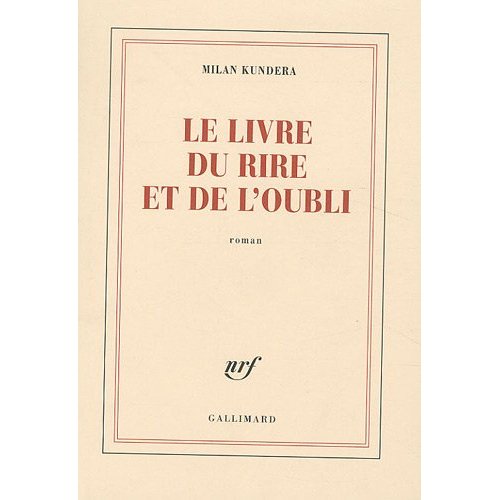 Le livre du rire et de l'oubli