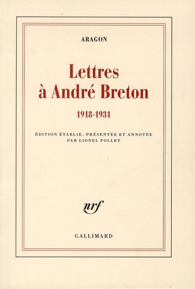 Lettres à André Breton (1918-1931)