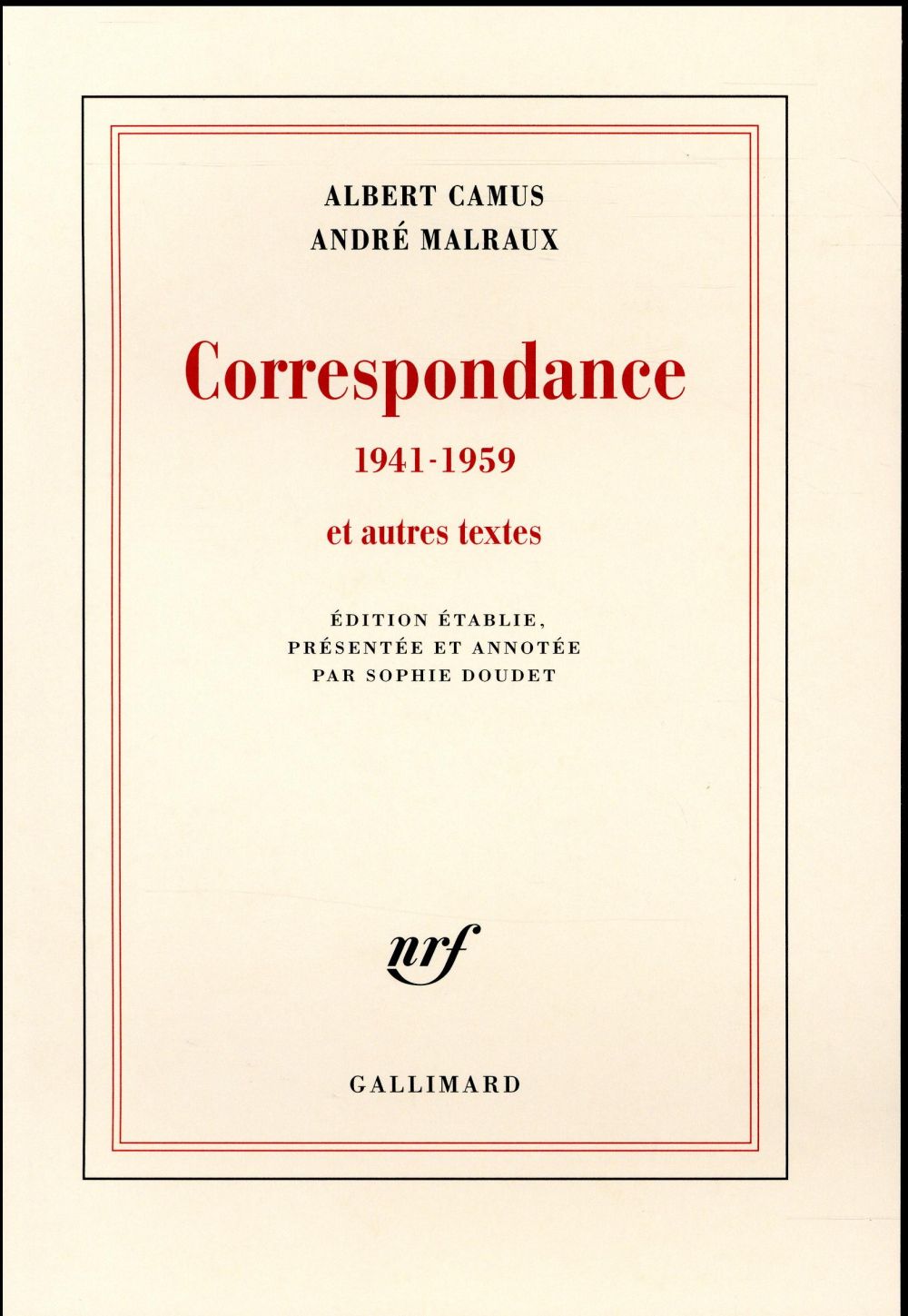 Correspondance 1941-1959 et autres textes