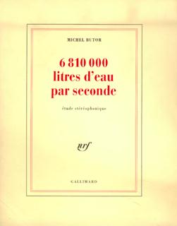 6 810 000 litres d'eau par seconde. Etude stéréophonique