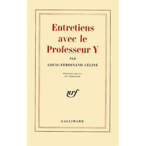 Entretiens avec le professeur Y