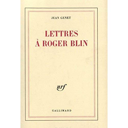 Lettres à Roger Blin