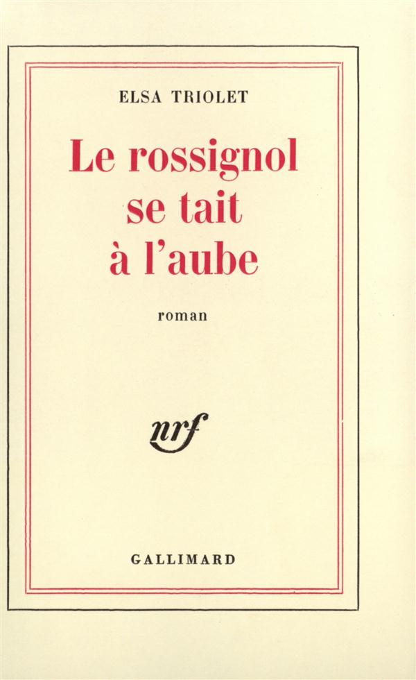 Le rossignol se tait à l'aube