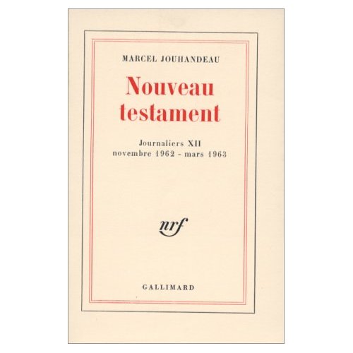 Nouveau testament. Journalier XII, Novembre 1962 - mars 1963