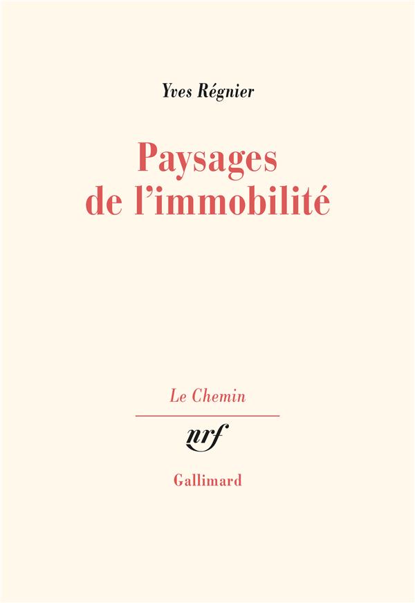 Paysages de l'immobilité