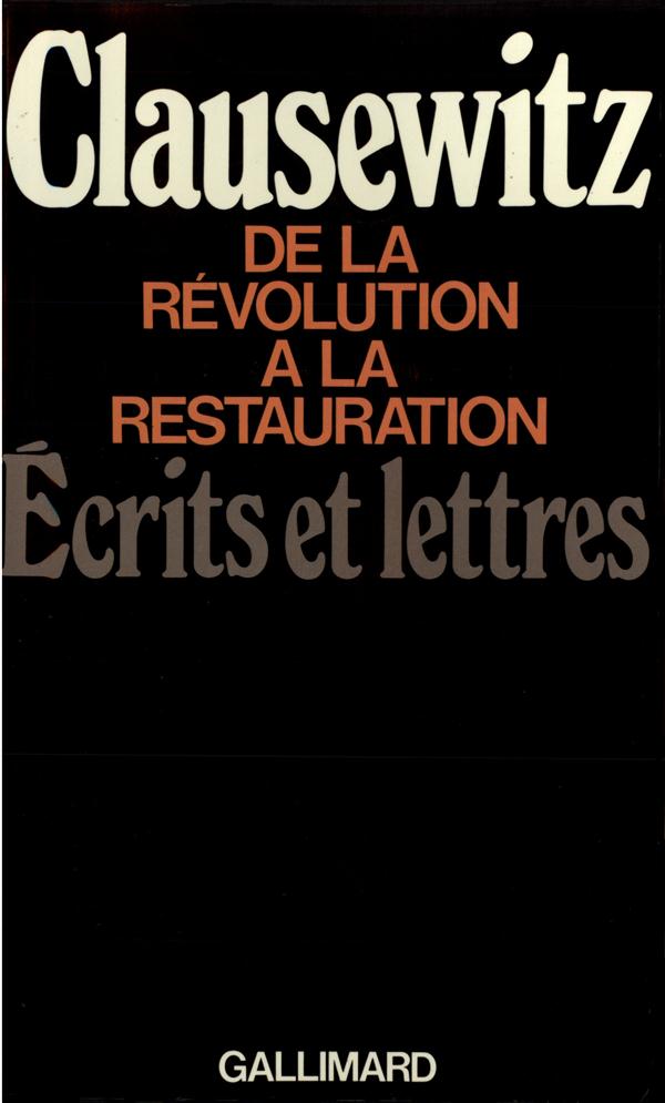 De la Révolution à la Restauration