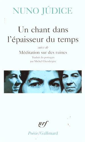 Un chant dans l'épaisseur du temps. Suivi de Méditation sur des ruines