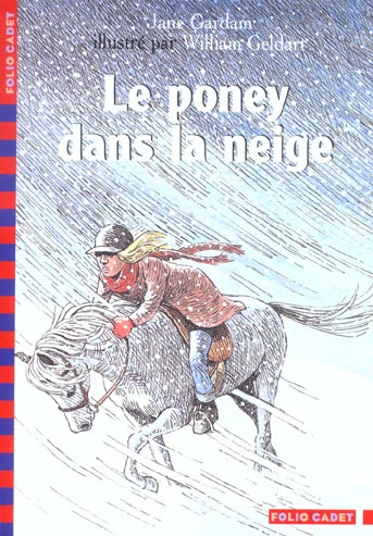 Le poney dans la neige