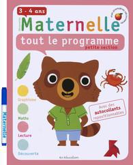 Maternelle petite section - tout le programme. 3-4 ans