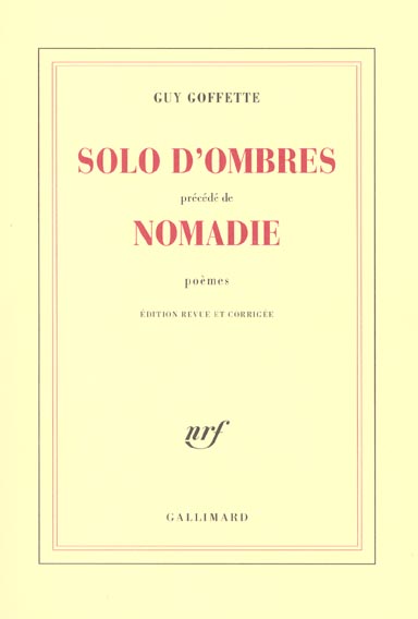 Solo d'ombres précédé de Nomadie