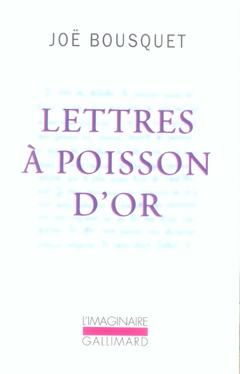 Lettres à Poisson d'or