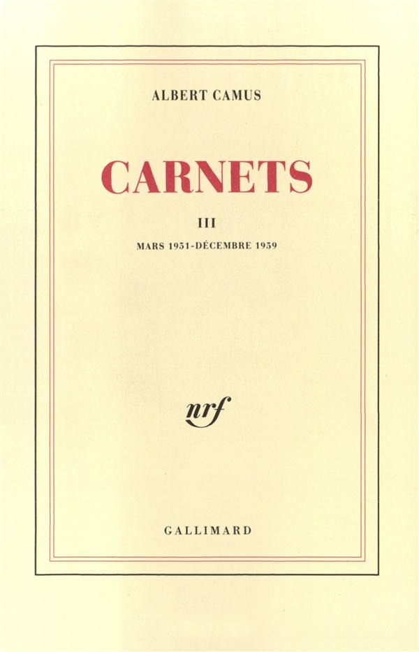 Carnets. Tome 3