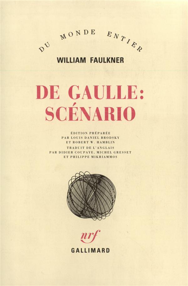 De Gaulle: scénario