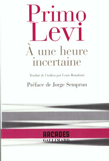 À une heure incertaine. Poèmes