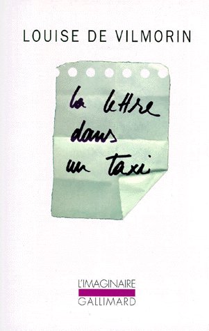 la lettre dans un taxi