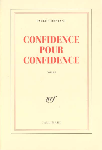 Confidence pour confidence