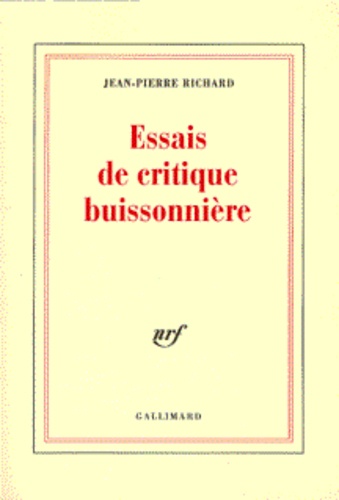 Essais de critique buissonnière