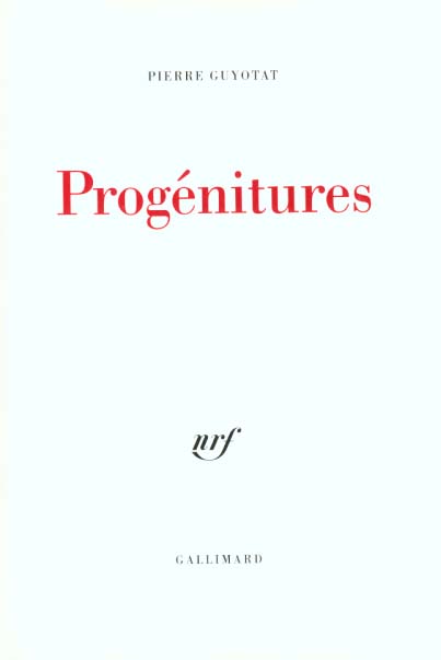 Progénitures. Avec un CD-Audio