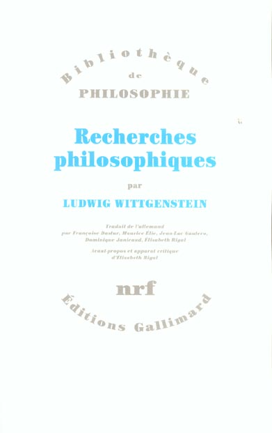 Recherches philosophiques