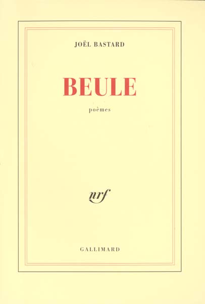 Beule. Poèmes