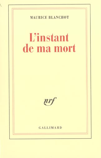 L'instant de ma mort