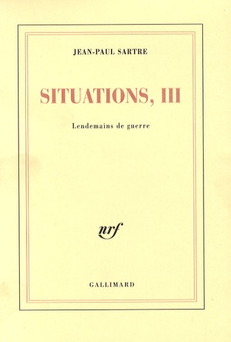 Situations / Tome 3, Lendemains de guerre
