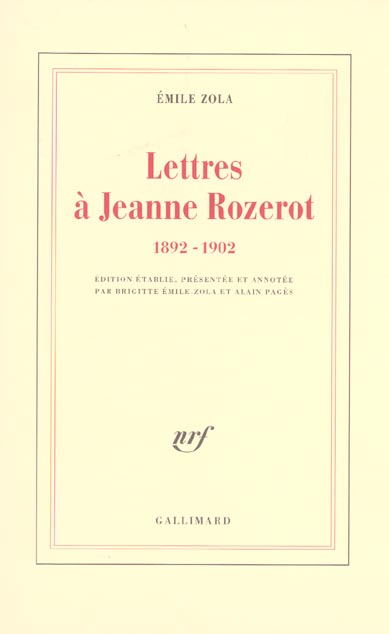 Lettres à Jeanne Rozerot . 1892-1902