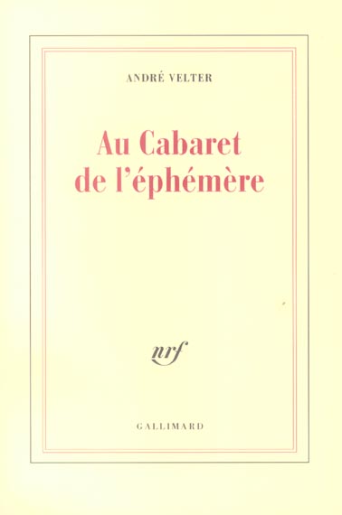 Au Cabaret de l'éphémère