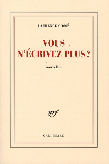Vous n'écrivez plus ?