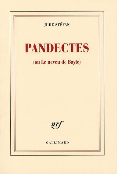 Pandectes. Ou Le neveu de Bayle