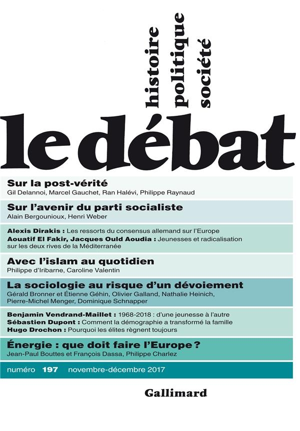 Le Débat N° 197, Novembre-décembre 2017