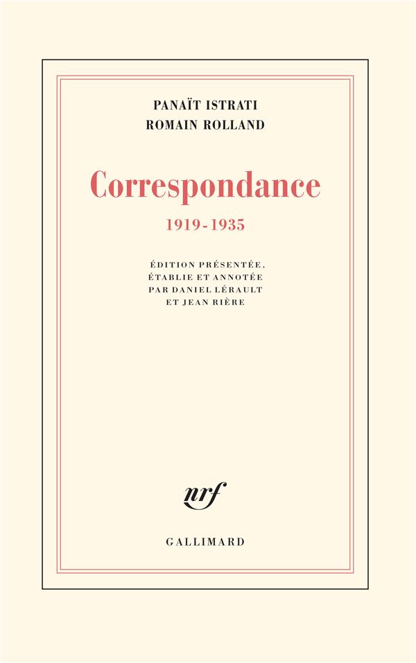 Correspondance. 1919-1935