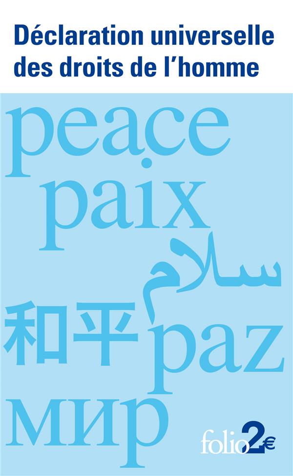 DECLARATION UNIVERSELLE DES DROITS DE L'HOMME