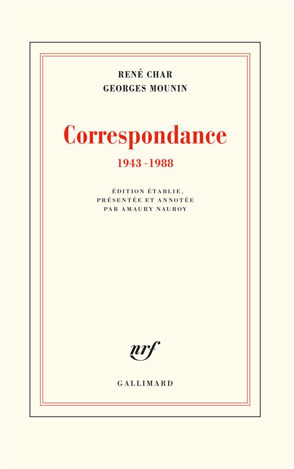 Correspondance 1943-1988