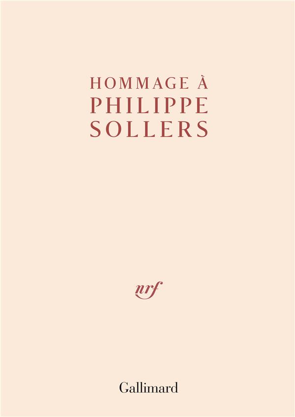 Hommage à Philippe Sollers