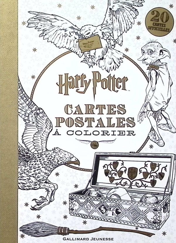 Cartes postales à colorier Harry Potter