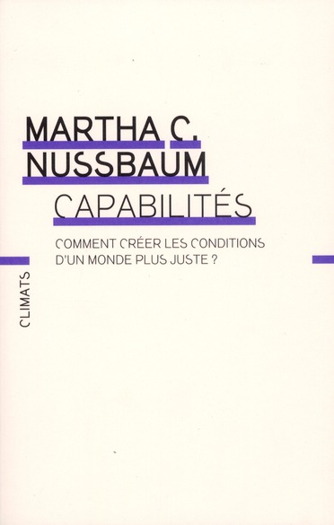 Capabilités. Comment créer les conditions d'un monde plus juste ?
