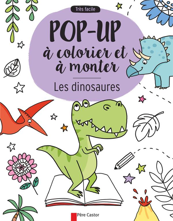 Les dinosaures. Pop-up à colorier et à monter