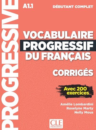 Corrigés vocabulaire progressif niveau débutant complet