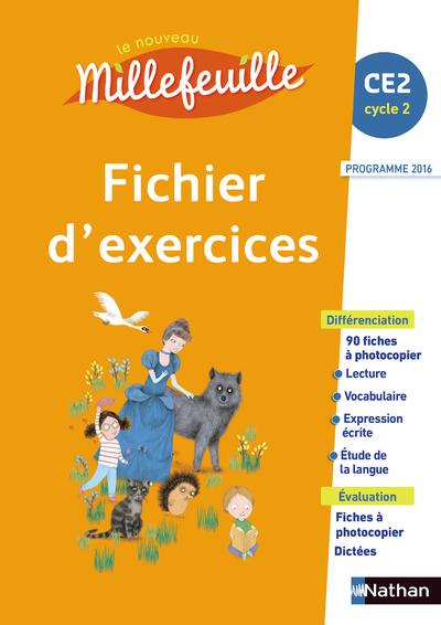 Français CE2 Cycle 2 Le nouveau millefeuille. Fichier d'exercices, Edition 2017