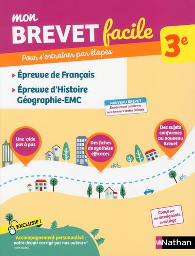 Epreuves de Français Histoire-Géographie-EMC 3e. Edition 2018