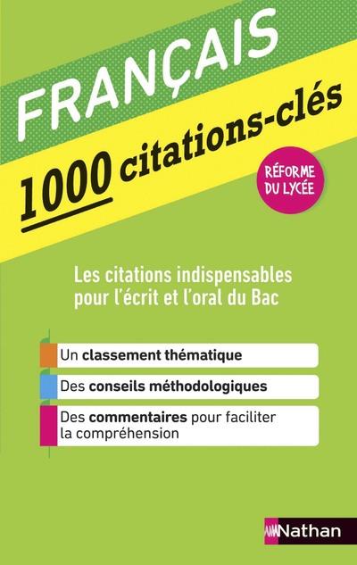 Français, 1000 citations-clés. Edition 2019