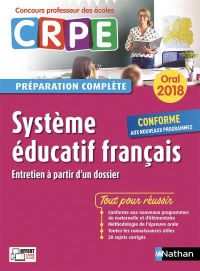 Système éducatif français. Oral, Edition 2018