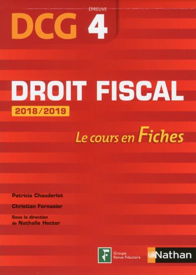 Droit fiscal DCG 4. Edition 2018-2019