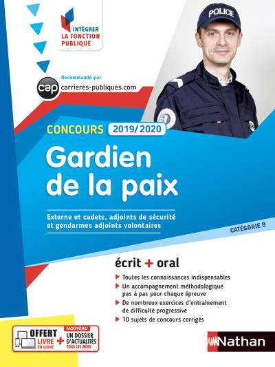 Gardien de la paix. Concours catégorie B, Edition 2019-2020